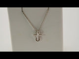 Sterling Silver Cross 16-18" Necklace