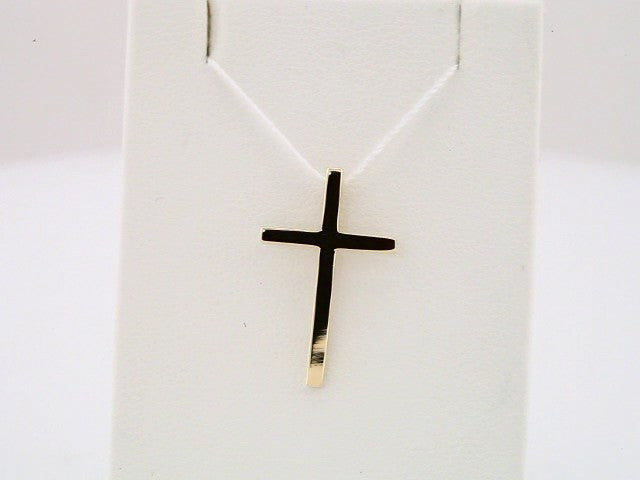 14K Yellow 21.7x13.5 mm Cross Pendant