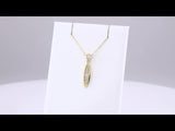 14K Yellow 1/6 CTW Natural Diamond Beaded 16-18" Necklace