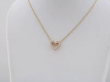 14K Yellow Gold 1/4 CTW Natural Diamond Heart 18" Necklace