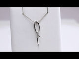 14K White Freeform 16-18" Necklace