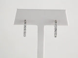 14K White Gold 1 1/8 CTW Natural Diamond Inside-Outside Hinged 18.5 mm Hoop Earrings
