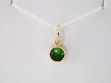 14K Yellow Posh Mommy® Imitation Peridot Charm