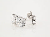 14K White 3/4 CTW Natural Diamond Stud Earrings