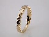 14K Yellow Gold Heart Ring