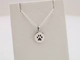 Sterling Silver Paw Print Charm