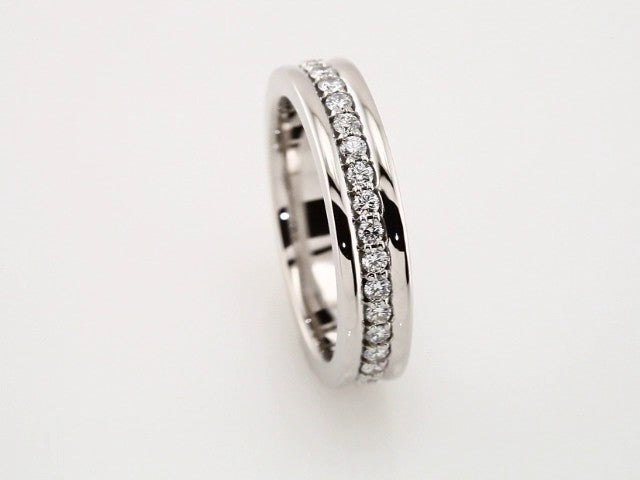 14K White 3/4 CTW Natural Diamond Band