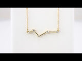 14K Yellow Gold 1/10 CTW Natural Diamond Constellation 18" Necklace
