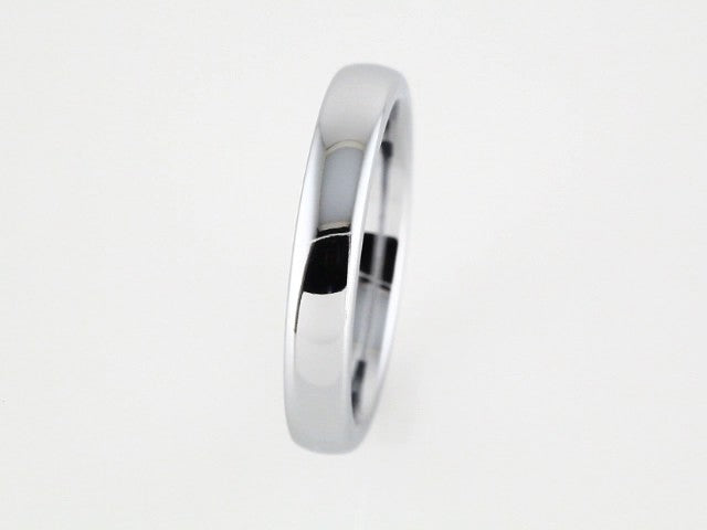 White Tungsten 4 mm Comfort-Fit Half Round Band Size 7.5