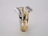 14K White/Yellow Gold 1/4 CTW Natural Diamond Ring Guard