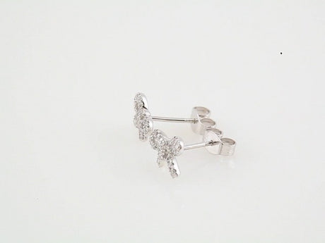 14K White 1/5 CTW Natural Diamond Earrings