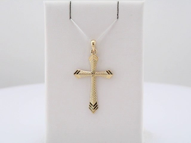 14K Yellow 32x21 mm Cross Pendant