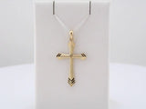 14K Yellow 32x21 mm Cross Pendant