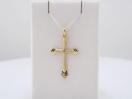 14K Yellow 32x21 mm Cross Pendant