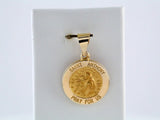 14K Yellow 15 mm Round Hollow St. Anthony Medal