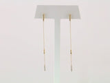 14K Yellow Gold 1/10 CTW Natural Diamond Chain Earrings