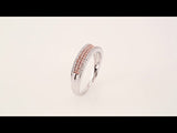 14K Rose Gold-Plated 14K White 1/4 CTW Natural Diamond Ring