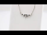 14K White 1/4 CTW Natural Diamond Art Deco 18" Necklace