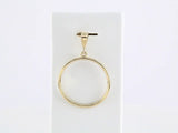 14K Yellow Circle Pendant