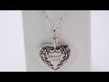 Sterling Silver Forever Loved Ash Holder 18" Necklace