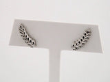 Sterling Silver Petite Leaf Ear Climbers