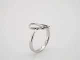 14K White Freeform Ring