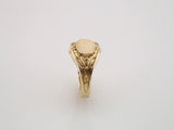 14K Yellow 10x8 mm Oval Signet Ring