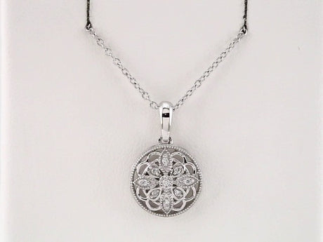 Sterling Silver .05 CTW Natural Diamond 18" Necklace