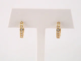 14K Yellow Gold 1/5 CTW Natural Diamond 14 mm Hoop Earrings