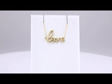 14K Yellow Gold Love 18" Necklace
