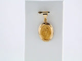14K Yellow 15x11 mm Oval Hollow St. Anthony Medal