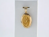 14K Yellow 19x14 mm Oval Hollow St. Anthony Medal