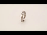 Tungsten 4 mm Comfort-Fit Half Round Band Size 7.5