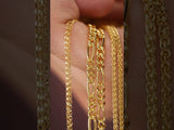 14K Yellow Gold-Filled 1.1 mm Rolo 7" Chain
