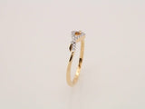 14K Yellow Gold 1/10 CTW Natural Diamond Knot Ring