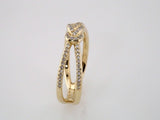 14K Yellow 1/5 CTW Natural Diamond Knot Ring