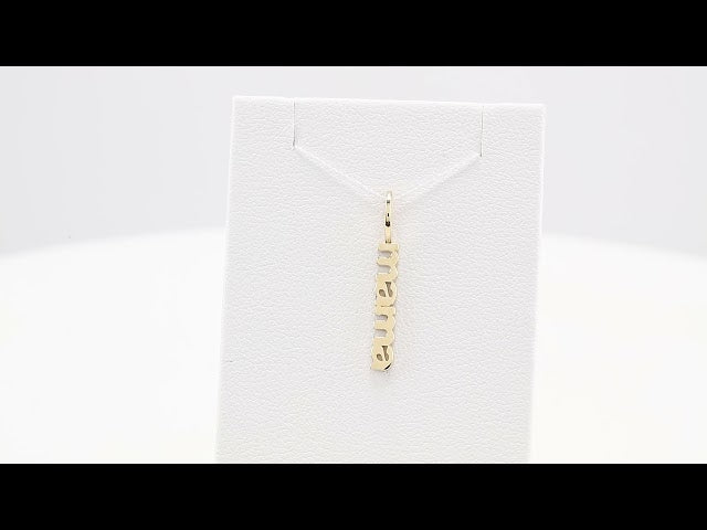 14K Yellow Gold Mama Charm/Pendant