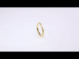 14K Yellow Gold 2.9 mm Textured Band Size 6