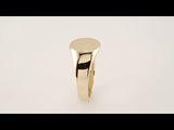 10K Yellow Gold 13 mm Round Signet Ring