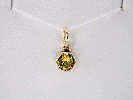 14K Yellow Posh Mommy® Imitation Citrine Charm/Pendant