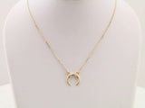 14K Yellow .025 CTW Natural Diamond 16-18" Necklace