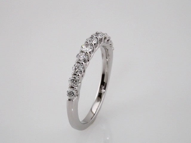 14K White 5/8 CTW Natural Diamond Anniversary Band