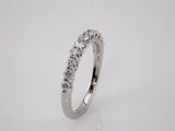 14K White 5/8 CTW Natural Diamond Anniversary Band