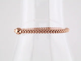 14K Rose Gold-Plated Sterling Silver 4.3 mm Woven Stretch 7" Bracelet