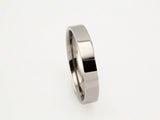 Titanium 4 mm Flat Polished Band