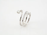 14K White Gold 1/2 CTW Natural Diamond Freeform Ring