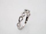 14K White Stackable Infinity-Inspired Ring