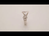 14K White Gold 1/5 CTW Natural Diamond Geometric Ring