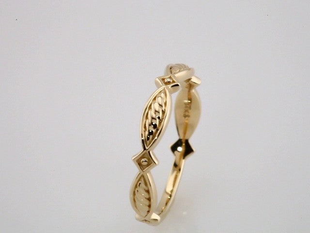 14K Yellow Stackable Ring