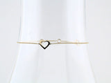 14K Yellow Gold Heart 7" Bracelet